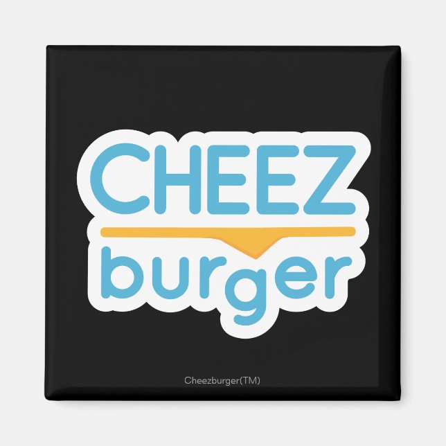Imã Logotipo Cheezburger (cor) (Frente)