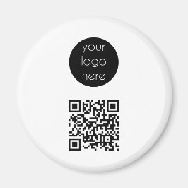 Imã Logotipo comercial Empresa Promocional QR