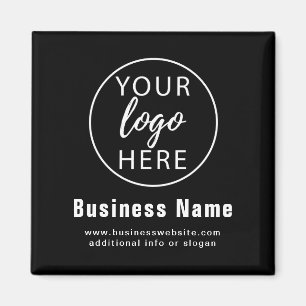 Imã Logotipo Comercial Personalizado Moderno Simples