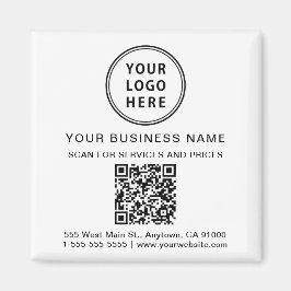 Imã Logotipo comercial Promocional de código QR