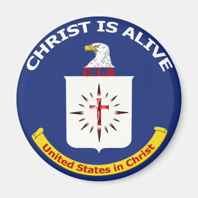 Imã Logotipo "Cristo Vivo" da CIA (Frente)