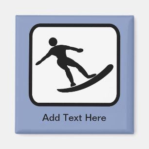 Imã Logotipo customizável do surfista