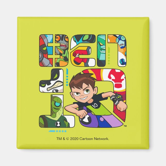 Imã Logotipo da Alienígena Ben 10 (Frente)