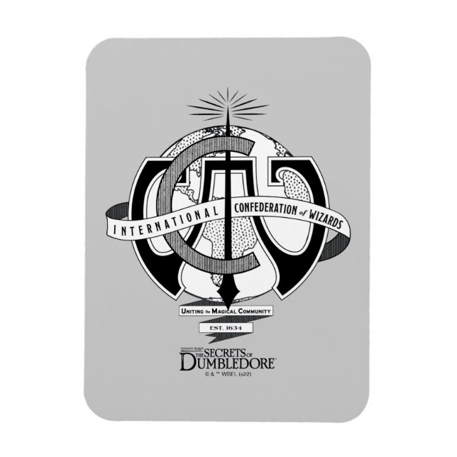 Ímã Logotipo da Confederação Internacional de Assisten (Vertical)