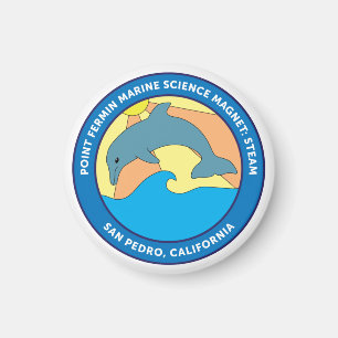 Imã Logotipo da escola primária Point Fermin