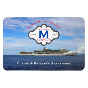 Ímã Logotipo da Família Cruise Honeymoon Marker Porker
