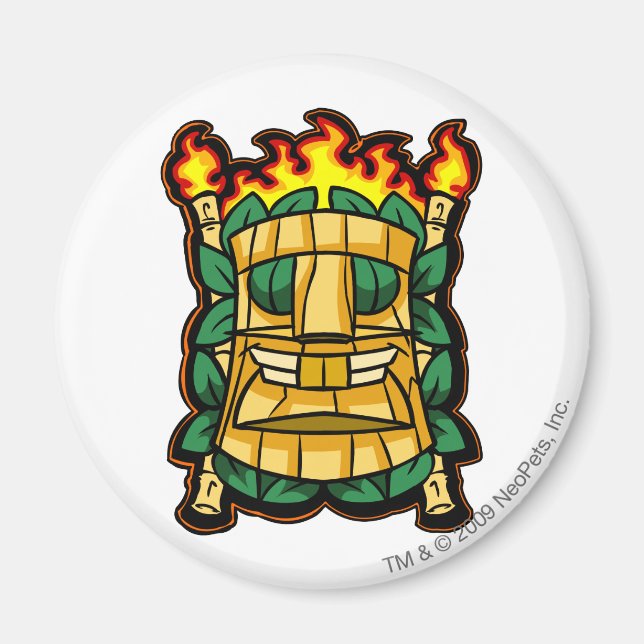 Imã Logotipo da Ilha do Mistério de Equipe (Frente)