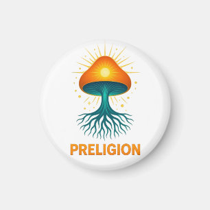 Imã logotipo da Preligion - Cogumelo