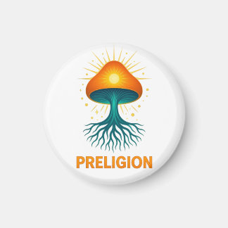 Imã logotipo da Preligion - Cogumelo