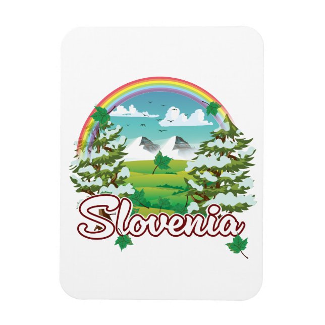 Ímã logotipo da Slovenia Travel (Vertical)