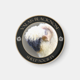 Imã Logotipo da Valais Blacknose Sheep Society