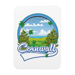 Ímã logotipo da viagem a Cornwall