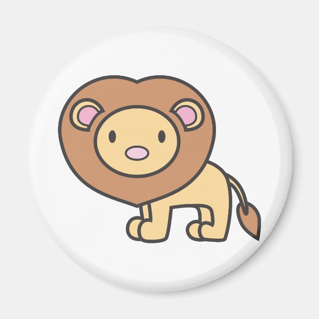 Imã Logotipo de animação do leão (Frente)
