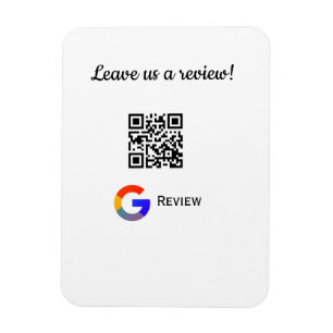 Ímã logotipo de avaliação de negócios do Google Scan Q