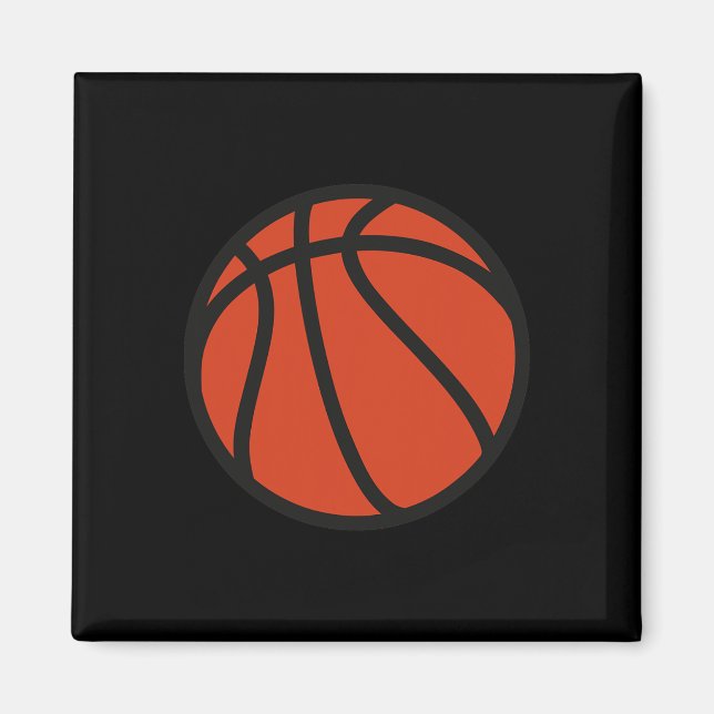 Imã Logotipo de basquete 1 (Frente)