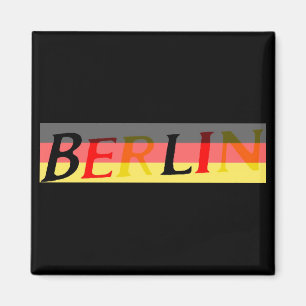 Imã Logotipo de Berlim na bandeira alemão