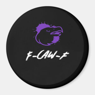Imã Logotipo de Corvo Engraçado F-Caw-F – Caws For Att