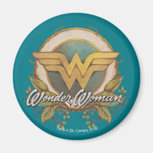 Imã Logotipo de Folheto da Mulher Maravilha