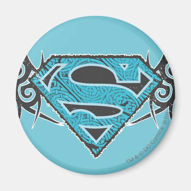 Imã Logotipo de padrão tribal da Supergirl (Frente)