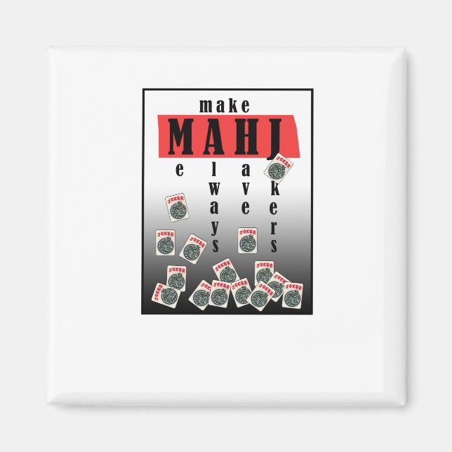 Imã logotipo de pikers mahjong (Frente)