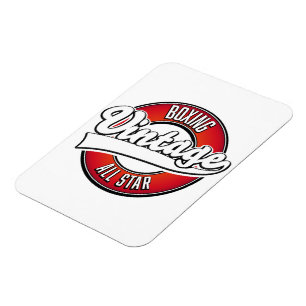 Ímã Logotipo de Todas as Estrelas do Boxage Vintage