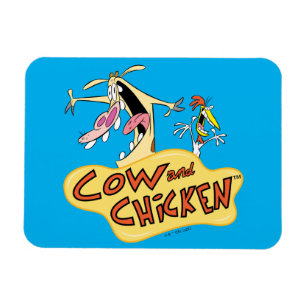 Ímã Logotipo de vaca e frango