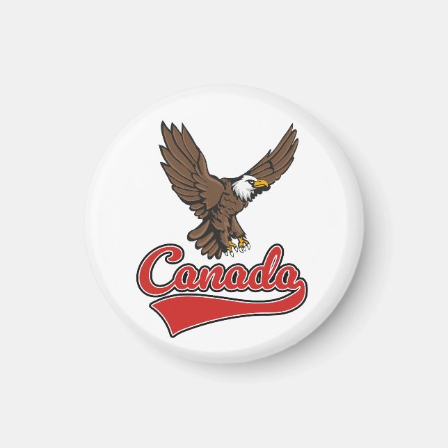 Imã logotipo de viagem Canadá (Frente)