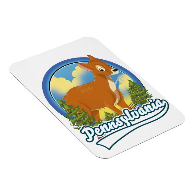 Ímã logotipo de viagem da Pensilvânia (Lado Direito)