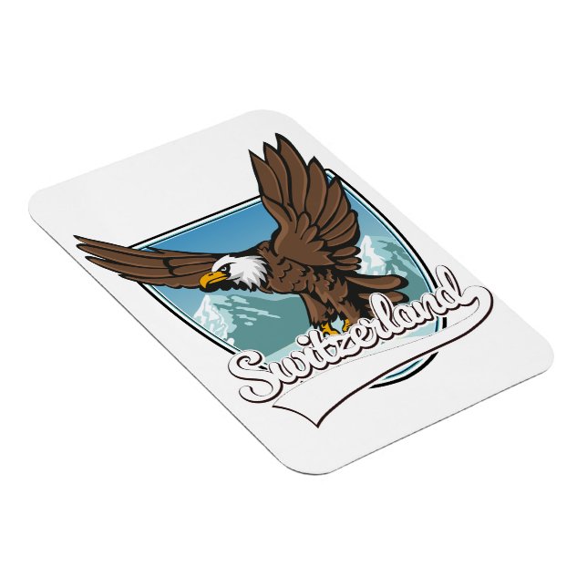 Ímã Logotipo de Viagem de suiça (Lado Direito)