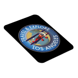 Ímã Logotipo de Viagem explorar Los Angeles