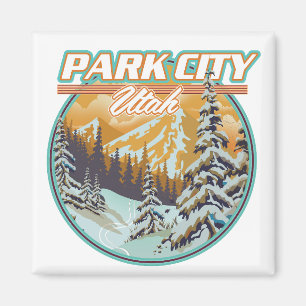 Imã Logotipo de Viagens de Park City Utah