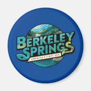 Imã Logotipo de Viagens Ilustrativas de Berkeley Sprin