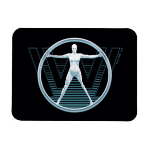 Ímã Logotipo do Android de Westworld   Vitruvian