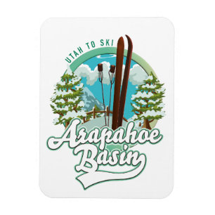 Ímã logotipo do Arapahoe Basin Utah ski