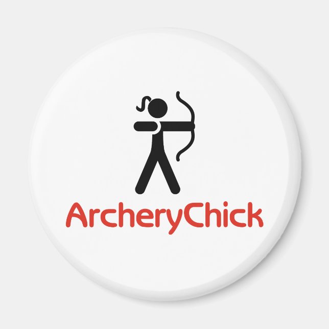 Imã Logotipo do ArcheryChick (Frente)