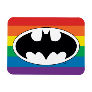 Ímã Logotipo do Batman Rainbow