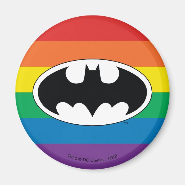 Imã Logotipo do Batman Rainbow (Frente)