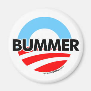 Imã Logotipo do Bummer de Obama O
