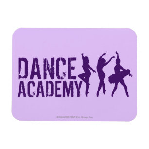 Ímã Logotipo do Dance Acadmey Dancer Silhouettes