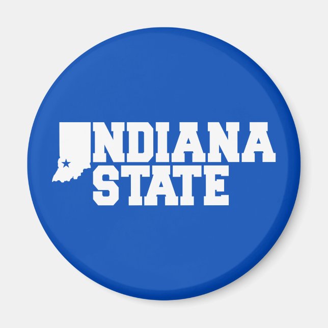 Imã Logotipo do Estado de Indiana (Frente)