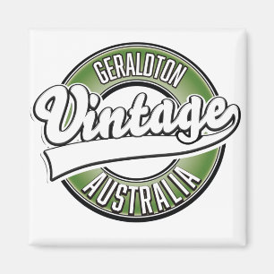 Imã logótipo do estilo de colheita Geraldton australia