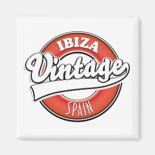 Imã Logótipo do estilo de vintagem Ibiza espanha