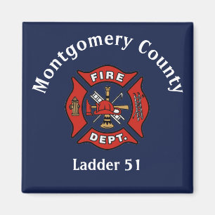 Imã Logotipo do Fire Department Personalizado