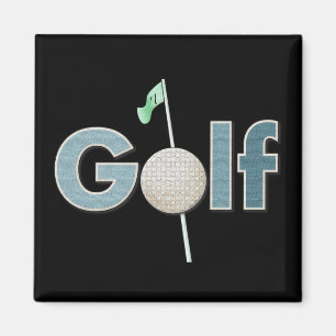 Imã Logotipo do golfe com esportes da bola de golfe e