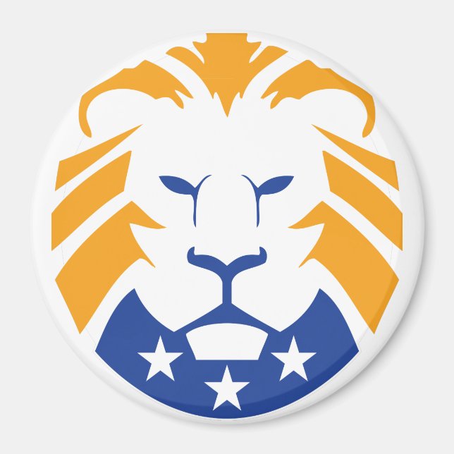 Imã Logotipo do Leão TRUMP (Frente)