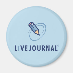 Imã Logotipo do LiveJournal Vertical