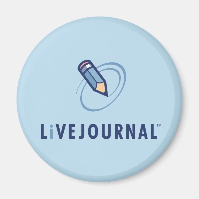 Imã Logotipo do LiveJournal Vertical (Frente)