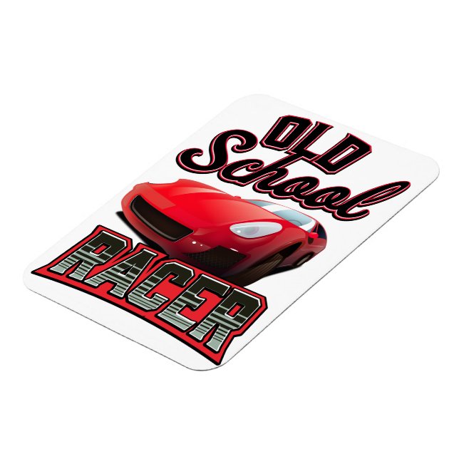 Ímã Logotipo do Old School Racer (Left Side)