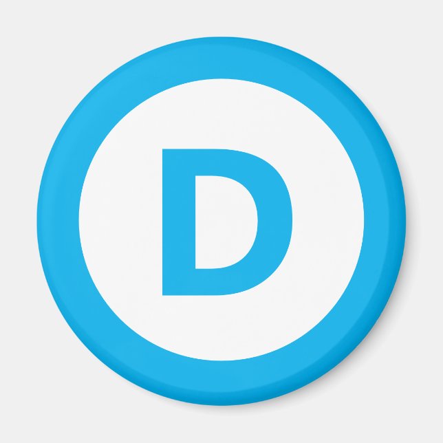 Imã logotipo do partido democrata (Frente)