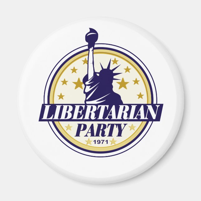 Imã logotipo do partido libertário (Frente)